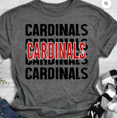 Cardinals, Cardinals, Cardinals Heather Dark Gray