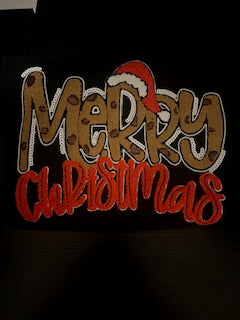 Chenille Merry Christmas Sweatshirt
