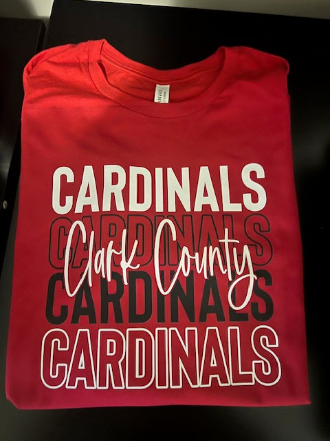 Clark County T-shirt Red