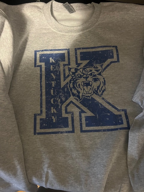 K Kentucky Gray Sweatshirt