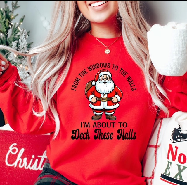 Santa Red Sweatshirt