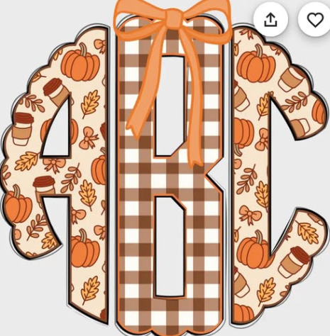 Pumpkin Monogram T-shirt