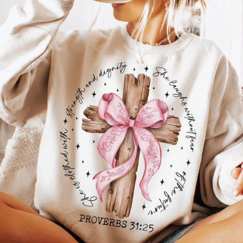 Cross Pink Ribbon